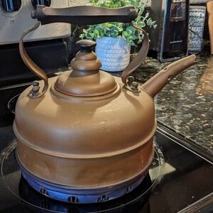 1930s Mid Century Copper Tea Kettle